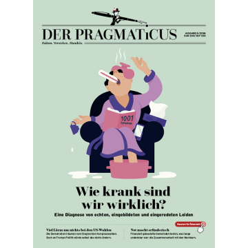 Titelbild von "Der Pragmaticus" (6/2026): Ein Landwirt mit Mistgabel blickt entschlossen in die Kamera, Schlagzeile "Unsere Bauern – Macht und Elend eines stolzen Standes".